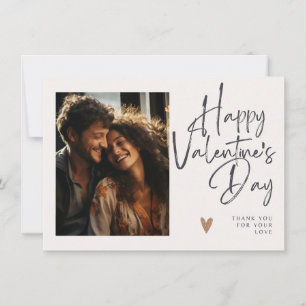 Thank You For Your Love   Photo Valentine Card