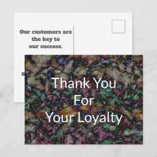Thank You For Your Loyalty Customer Appreciation Postcard