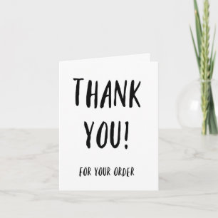 Thank You For Your Order Cards for Customers