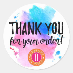 Thank you for your order Innov8tive + Posh Classic Round Sticker