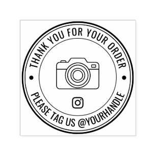 Thank You for Your Order Instagram Tag Packaging Self-inking Stamp