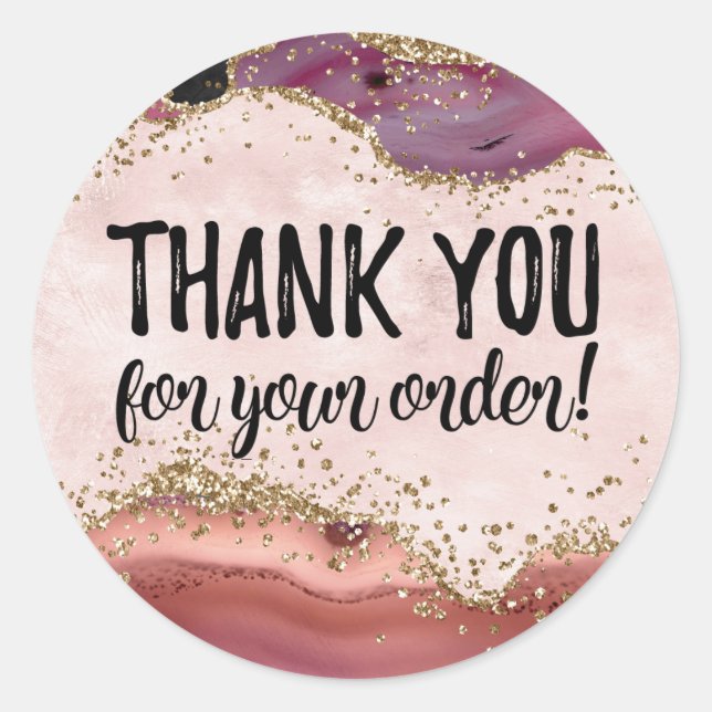 Thank you for your order label (Front)