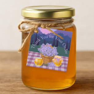 Thank You for Your Order Lavender & Honey Rustic  Favour Tags