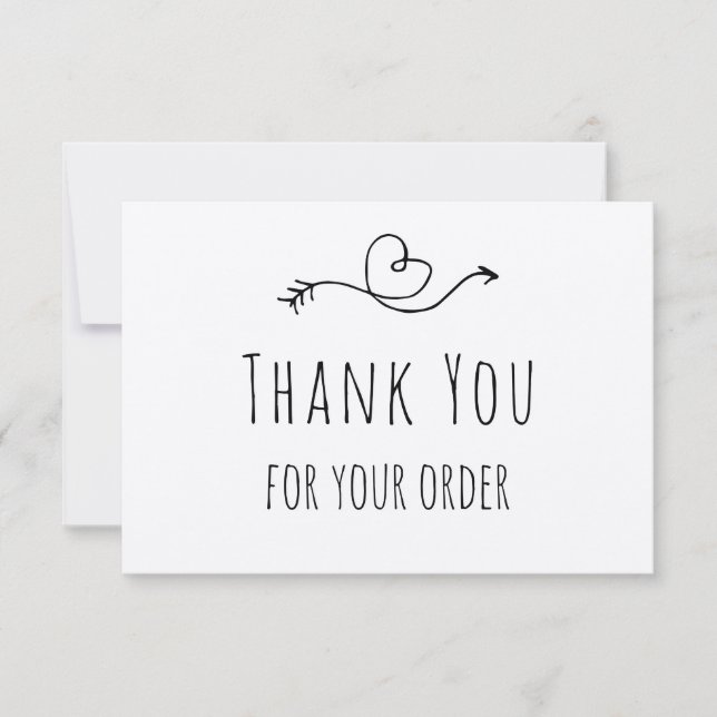 Thank You For Your Order on Kraft Paper (Front)
