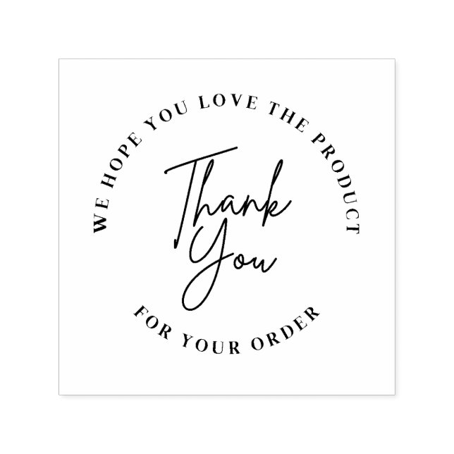 Thank you for your order Self Inking Rubber Stamp (Design)