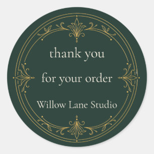 Thank You for Your Order Sticker