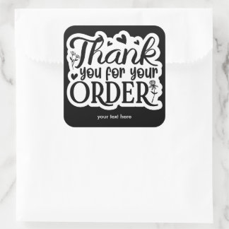 Thank you for your order sticker