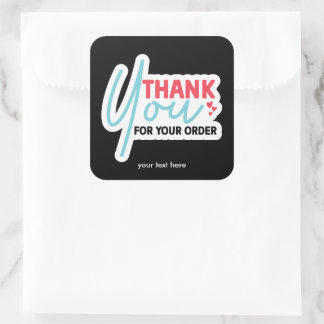 Thank you for your order sticker
