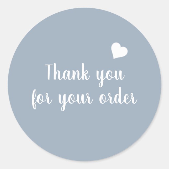 Thank You For Your Order Sticker (Front)