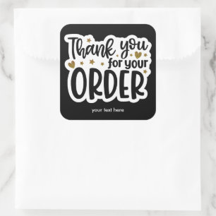 Thank you for your order sticker