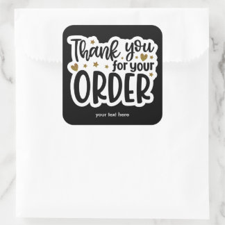 Thank you for your order sticker