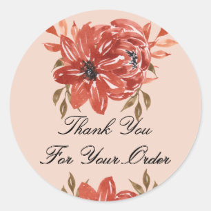 Thank you for your order stickers
