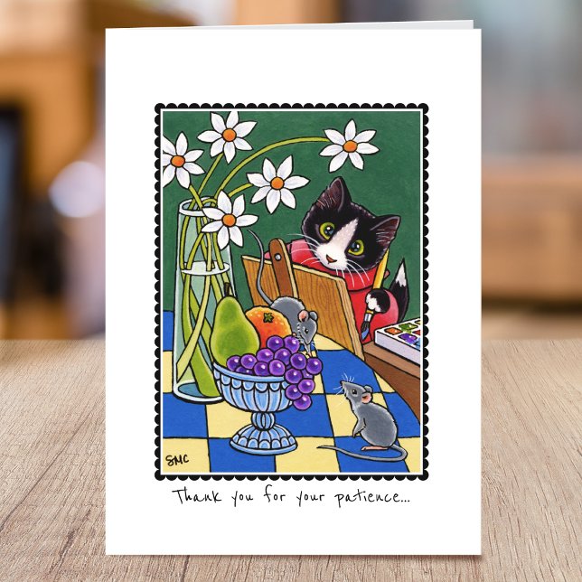 Thank you for your patience Cat Mouse Custom Card (Creator Uploaded)