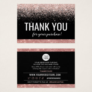 Thank You For Your Purchase Customer Discount Card
