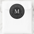 Thank You For Your Purchase Modern Monogram