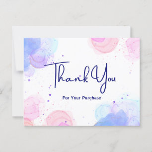 Thank you for your purchase  postcard