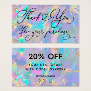 thank you for your purchase purple opal