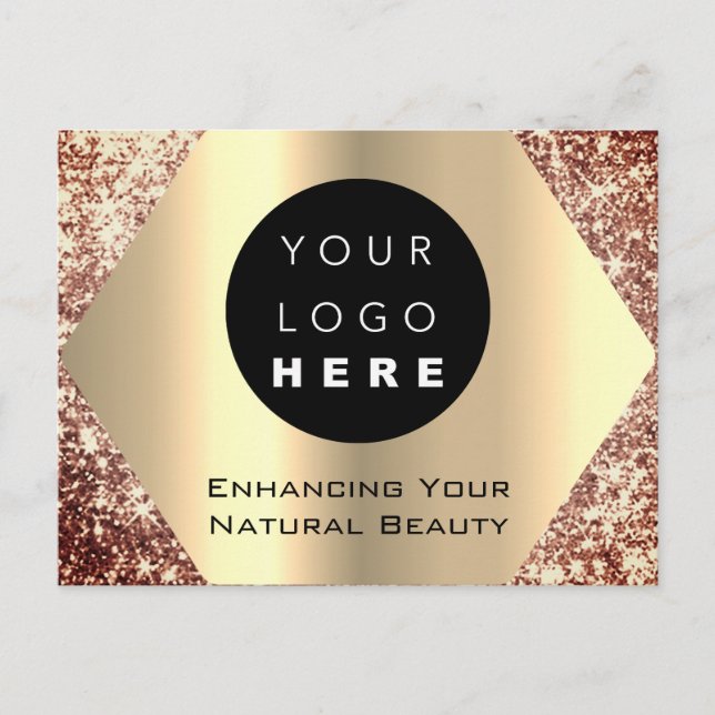 Thank you for your purchase rose Gold Postcard (Front)