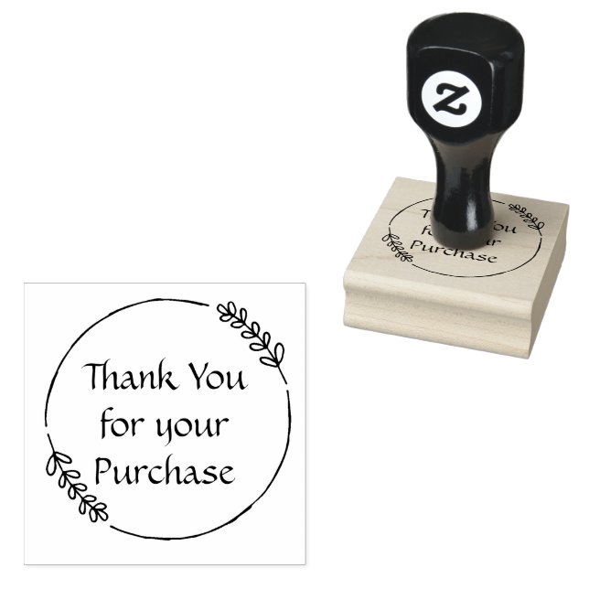 Thank You for your Purchase Rubber Stamp (Stamped)