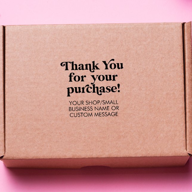 Thank you for your purchase Small Business Custom Rubber Stamp (Creator Uploaded)
