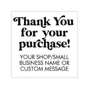 Thank you for your purchase Small Business Custom Self-inking Stamp