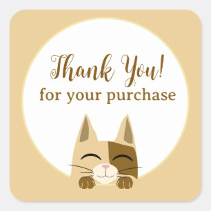 Thank You for your purchase Square Sticker