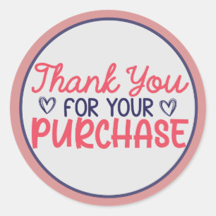 Thank You for Your Purchase Stickers