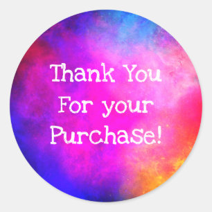 Thank you for your purchase stickers