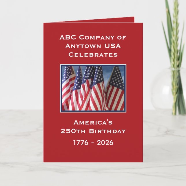 Thank You For Your Service America's 250th  Card (Front)