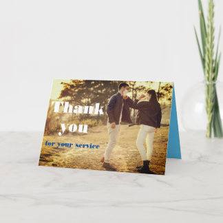 Thank You For Your Service Card