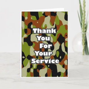 Thank You For Your Service Card