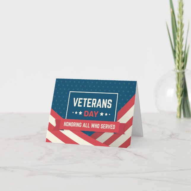 Thank you for your service  card (Front)