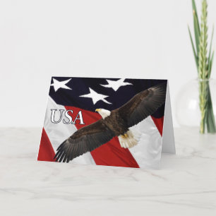 Thank You For Your Service Eagle Card