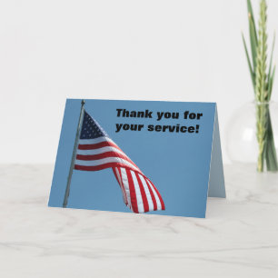 Thank you for your service! Greeting card