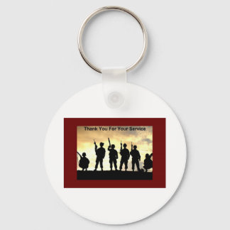 thank you for your service key ring