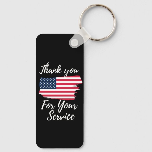 thank you for your service key ring (Back)