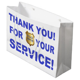 Thank You For Your Service Large Gift Bag