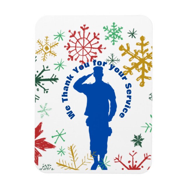 Thank You For Your Service Magnet (Vertical)