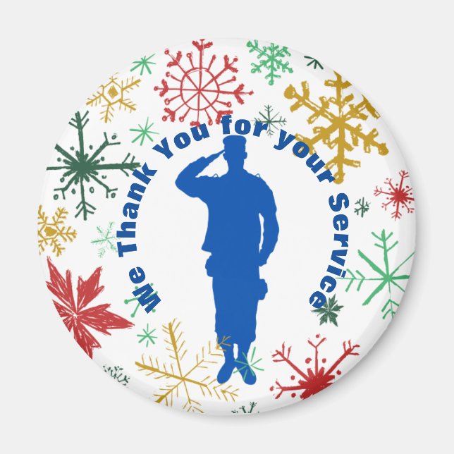Thank You For Your Service Magnet (Front)