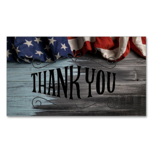 Thank you for Your Service!  Magnetic Business Card