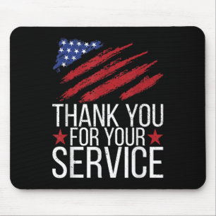 Thank You For Your Service Memorial Day American F Mouse Pad