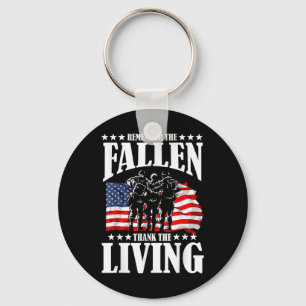 Thank You For Your Service Memorial Day Key Ring