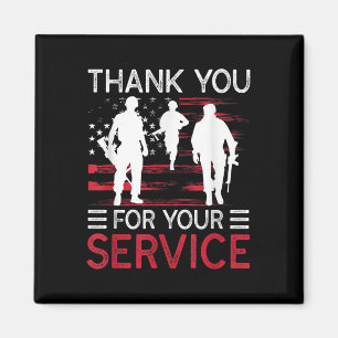 Thank You For Your Service Memorial Day Magnet