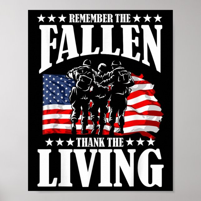 Thank You For Your Service Memorial Day  Poster (Front)