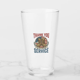 Thank You for Your Service Military Boots Shirt De Glass