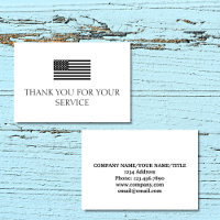Thank You For Your Service Minimal American Flag