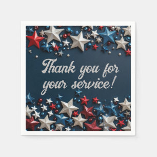 Thank you for your service napkin