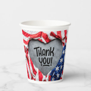 Thank you for Your Service! Paper Cups
