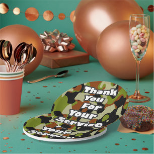 Thank You for Your Service Paper Plate