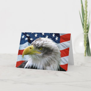 Thank You For Your Service Patriotic Card